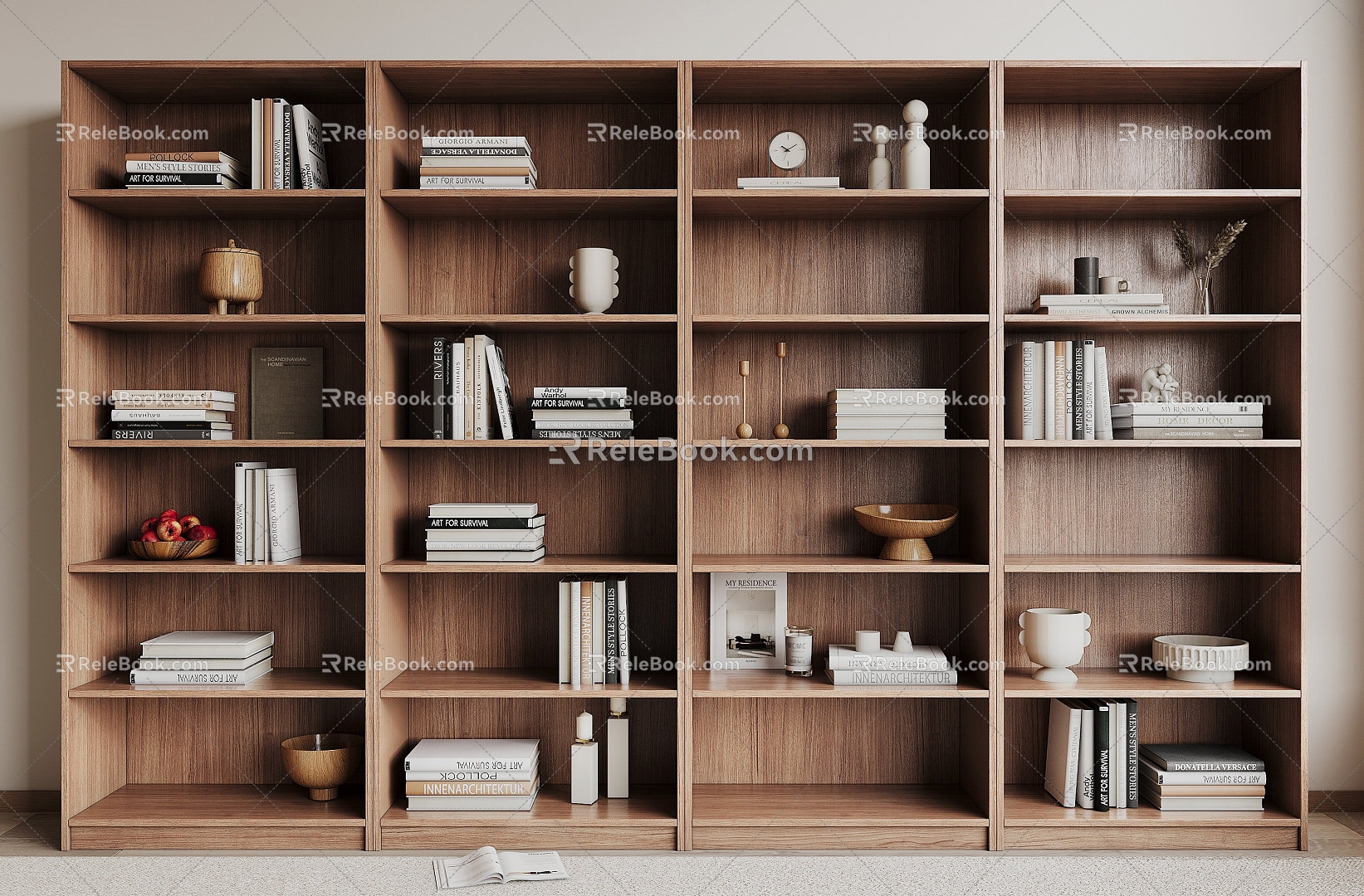 Bookcase Bookshelf 3d model