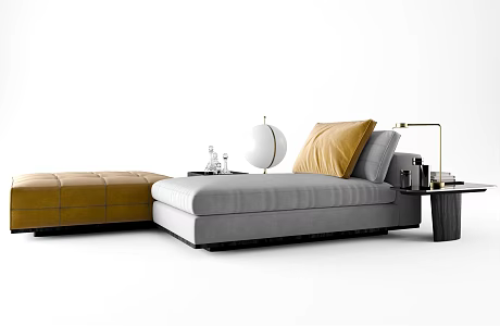 Modern chaise longues 3d model