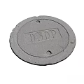 Ground Circular Manhole Cover With OSDP Lettering And Two Holes