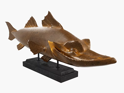 Modern ornaments strange fish decoration 3d model