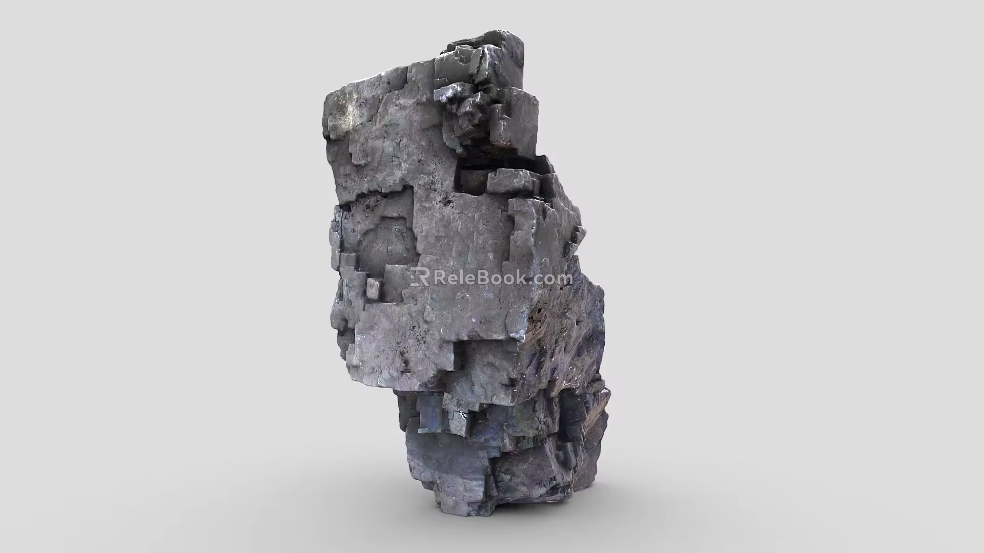 Stone 4 Stone Block Ore Rock Reef Boulder Stone Material Sample 3d model