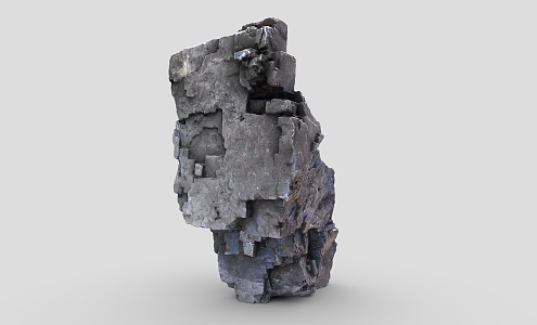 Stone 4 Stone Block Ore Rock Reef Boulder Stone Material Sample 3d model