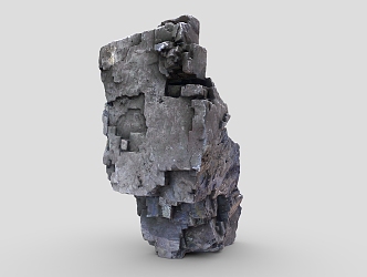 Stone 4 Stone Block Ore Rock Reef Boulder Stone Material Sample 3d model