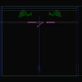 Modern Black Frame Glass Double Doors with Green Plants and Wooden Floor