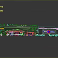 Detailed Black Model Train With 5500 Number And Blue Yellow Logo