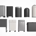 Household Trash Bins Various Styles Colors And Designs For Home Use