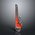 Orange Heavy Duty Pipe Wrench Tool With Steel Construction And Secure Grip
