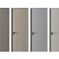 Swing Doors In Modern Interior Design With Wooden And Gray Color Variations