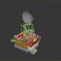 Creative Architectural Model With Colorful Structure Transparent Sphere And Stairs