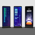 Digital Display Screens Displaying E commerce Brand Conference Creative China Event And Curious Story Content