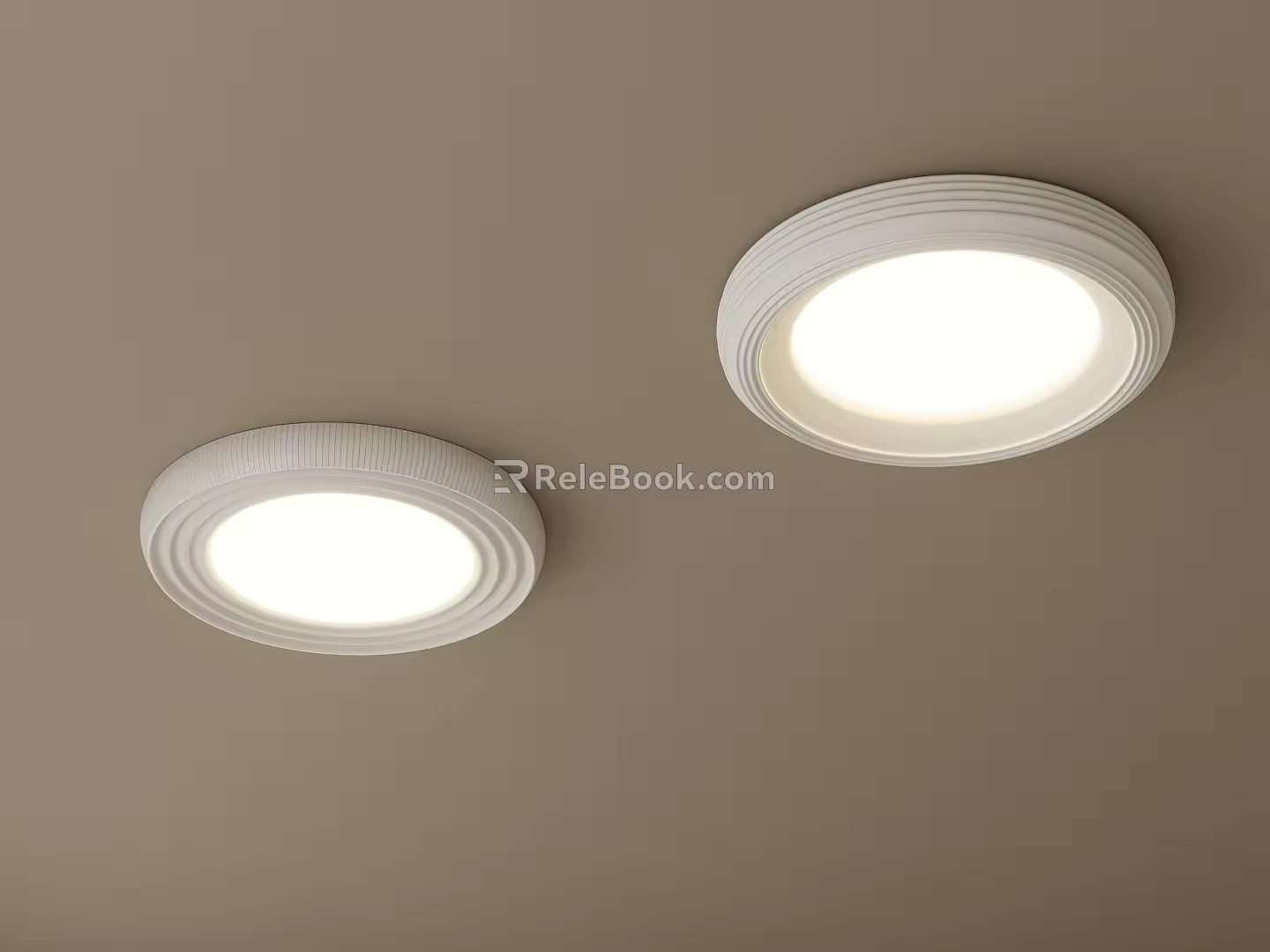 Ceiling lamp modern cream wind 3d model