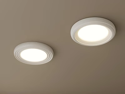 Ceiling lamp modern cream wind 3d model