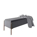 Gray Sofa Bench With Red And Gray Blankets Different Styles In Living Room