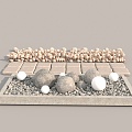 Landscape Pebbles Stone Stone Gravel 3d model