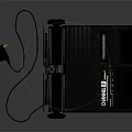 Quasar Vintage Entertainment System With Black Design Control Buttons And Power Plug