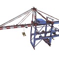 Industrial LOFT crane large port crane 3d model