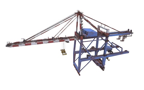 Industrial LOFT crane large port crane 3d model