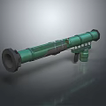 Green Military Style Rocket Launcher With Black Grip And Tactical Design