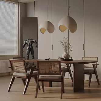 Modern table combination 3d model