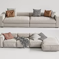 Multi-person sofa 3d model