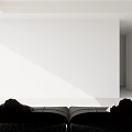 Dark Gray Sectional Sofa With Light And Dark Pillows In Minimalist Interior
