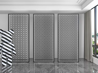 Partition screen 3d model Partition screen 3d model
