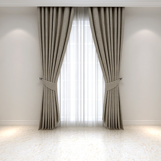 Modern Curtains 3d model