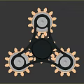 Fingertip Gyro Fighting Gyro Sci-Fi Gyro Sci-Fi Weapon Sci-Fi Component 3d model
