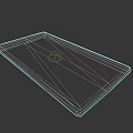 Damaged Digital Smartphone With Cracked Screen And 3D Model Display View