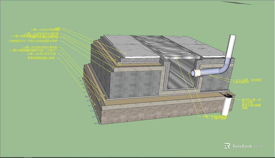 Reliable Durable Hardware Tools For Construction Projects With Metal Brackets And Pipes 3d model 