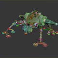 Robot Spider Robot Mecha Spider Science Fiction Spider Mechanical Spider Spider Battery Spider Tower Defense 3d model