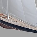 J-Class Yacht Endeavour Sailing 3d model