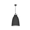 Modern Black Pendant Light With Conical Shade And Small Round Ceiling Mount 3d model