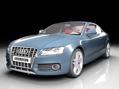 Audi rs car sedan luxury car 3d model