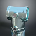 Stainless Steel Tee Pipe Fitting With Flanged Ends And Secure Bolts