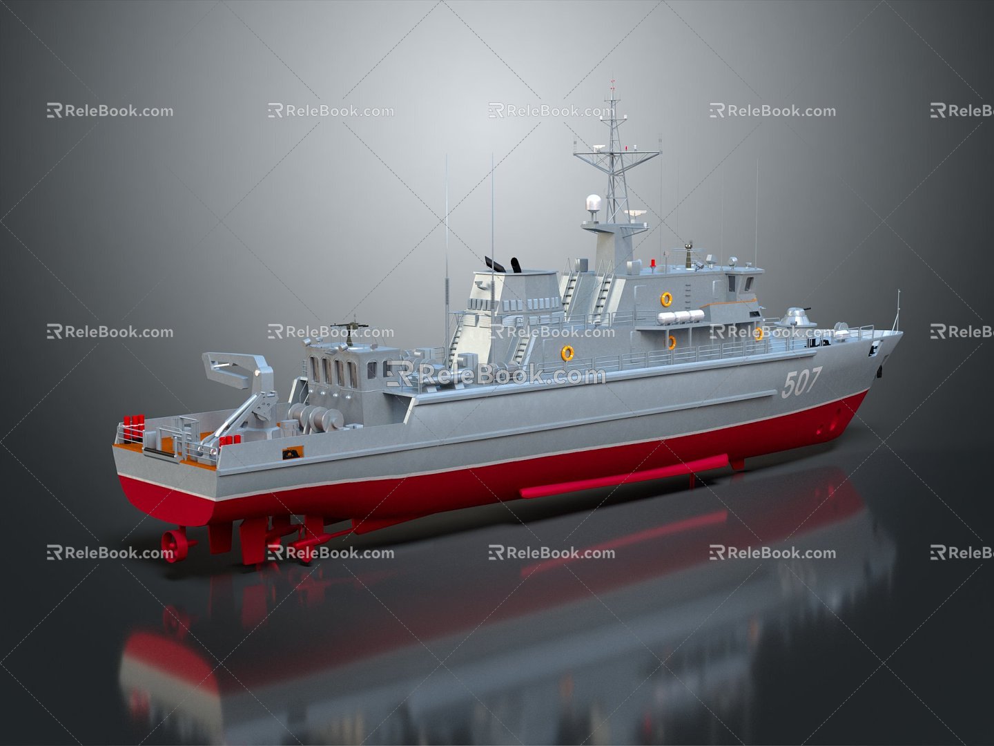 Modern Warship Ship Ship Warship 3d model