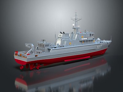 Modern Warship Ship Warship 3d model