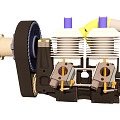 RR258RG aircraft engine 3d model