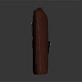 Classic Red Leather Holster Design With Metal Button And Smooth Finish
