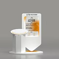 Placebo Art Installation With Display Sign And Modern Pedestal Base Design