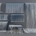 Different Water Feature Fountains With Waterfall Designs Water Curtains And Flowing Stream Effects