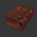 Vintage Wooden Household Storage Box With Metal Clasps And Natural Texture