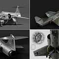 German Fighter Jet 3D Models With Multiple Views And Details 3d model