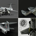 F104g Fighter Aircraft Berlin Air Force Fighter Aircraft Starfighter J-10 J-15 Aircraft Fighter Ornaments Toys 3d model