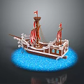 retro ship ancient ship ancient warship large ancient ship ancient warship 3d model
