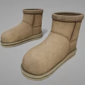 Brown Suede Ankle Boots With Round Toe Cushioned Sole And Classic Design
