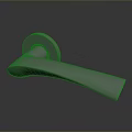 Modern Smooth Metal Door Handle With Ergonomic Grip For Home Use