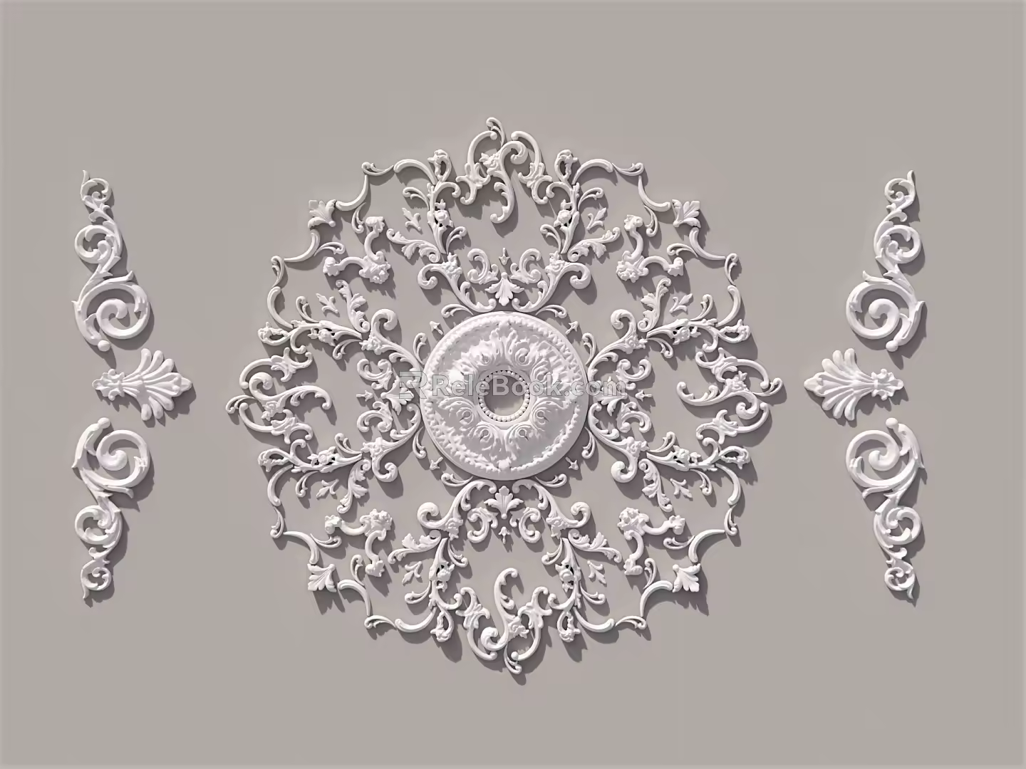 Carved Corner Line 3d model