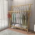 Hanger Shoe Rack Storage Rack 3d model