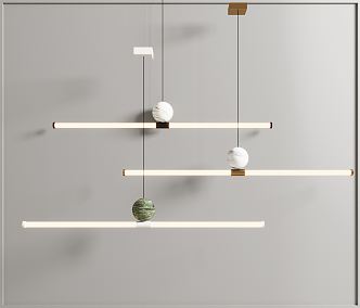 Modern chandelier 3d model